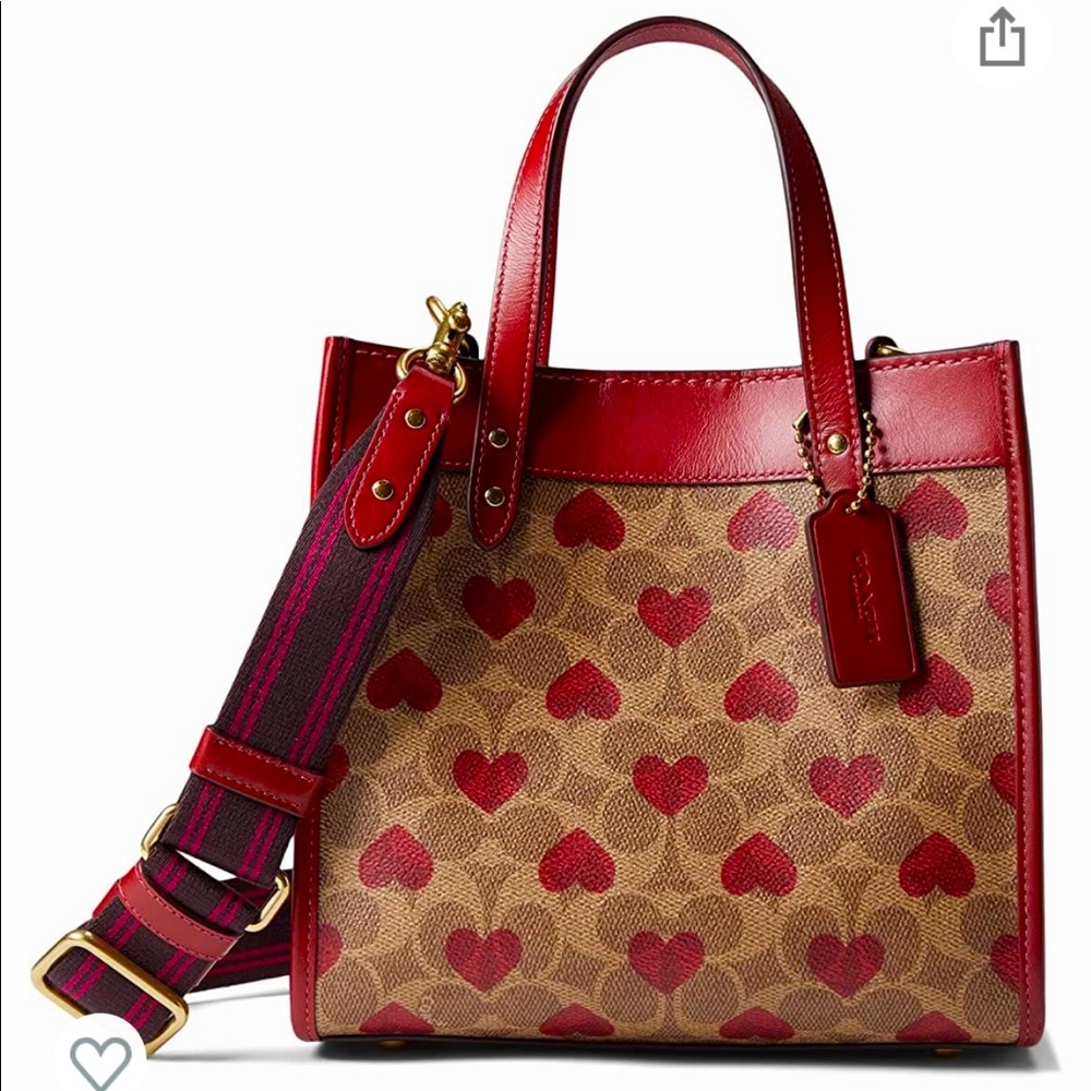 Coach heart pride tote 22